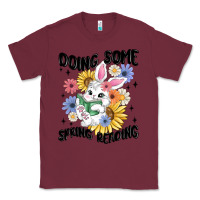 Burgundy doing some spring reading Classic Tee - MaliasSmallBusiness