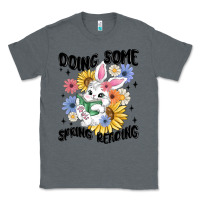 Charcoal Heather doing some spring reading Classic Tee - MaliasSmallBusiness