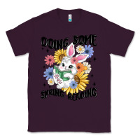 Plum doing some spring reading Classic Tee - MaliasSmallBusiness