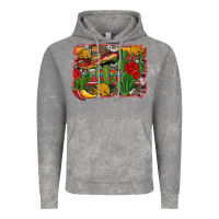 Cloud Rock mexican cacti background Vintage Hoodie - Artiststas