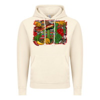Vintage Artic mexican cacti background Vintage Hoodie - Artiststas