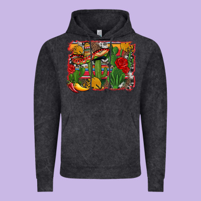 Mexican Cacti Background Vintage Hoodie Designed By Artiststas