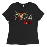 Black papa claus Ladies Tee - RanaPortraitStore