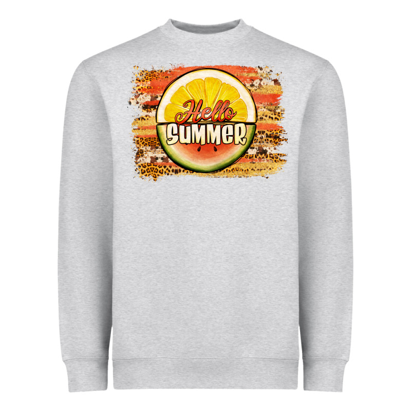 Hello Summer Watermelon Lemon Heavyweight Sweatshirt by Jasminsmagicworld | Teevron