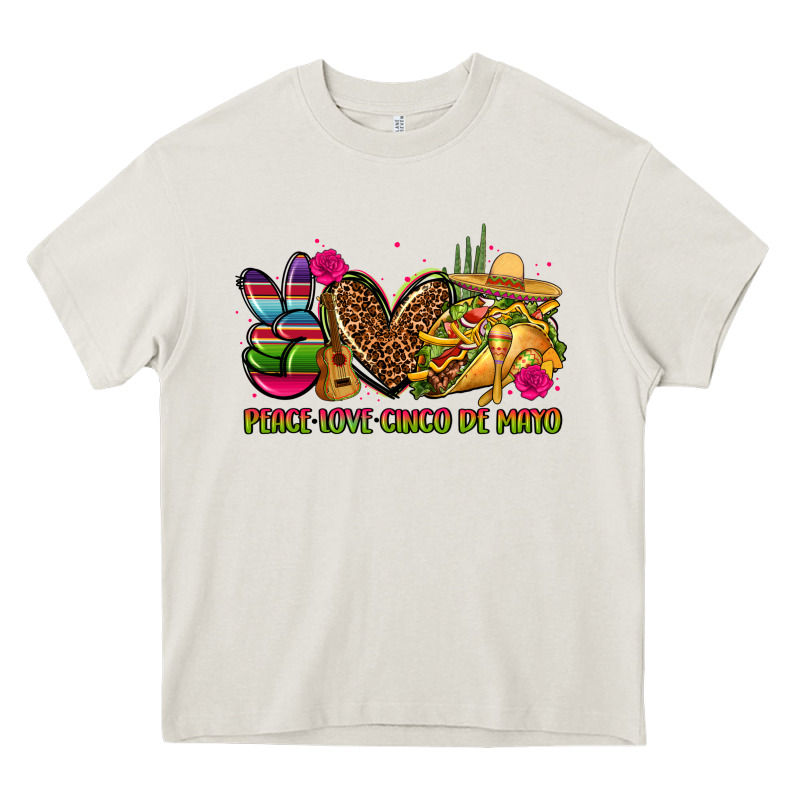 Peace Love Cinco De Mayo Heavy Core Tee by CTS Tumbler Store | Teevron