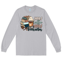 Moon Dust half coffee half bookworm Long Sleeve Tee - MaliasSmallBusiness