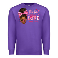 Purple it's the self love for me afro woman Premium Sweatshirt - texasbilliewilder