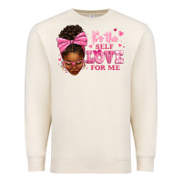 Sandshell it's the self love for me afro woman Premium Sweatshirt - texasbilliewilder