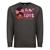 It's The Self Love For Me Afro Woman Premium Sweatshirt | Teevron