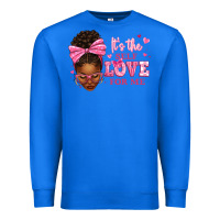 True Royal it's the self love for me afro woman Premium Sweatshirt - texasbilliewilder