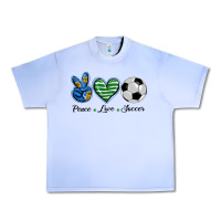 Grape Ice peace love soccer Urban Heavy Tee - BarkalooDesign
