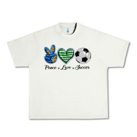 Peace Love Soccer Urban Heavy Tee | Teevron