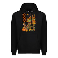 Black Love Fall with afro woman Premium Hoodie - NancyCooperArtShop