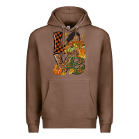 Chestnut Love Fall with afro woman Premium Hoodie - NancyCooperArtShop