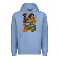 Colony Blue Love Fall with afro woman Premium Hoodie - NancyCooperArtShop