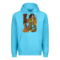 Ocean Blue Love Fall with afro woman Premium Hoodie - NancyCooperArtShop