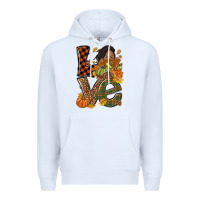 White Love Fall with afro woman Premium Hoodie - NancyCooperArtShop