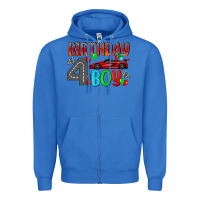 True Royal birthday boy 4 Zipper Hoodie - BundleAndBundleShop
