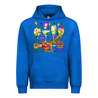 Cobalt drink drank drunk mardi gras wine glasses olivia Urban Hoodie - OliviaCreatesArt