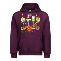 Mauve Wine drink drank drunk mardi gras wine glasses olivia Urban Hoodie - OliviaCreatesArt