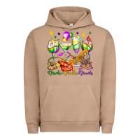 Pigment Burro drink drank drunk mardi gras wine glasses olivia Urban Hoodie - OliviaCreatesArt