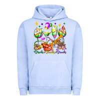 Pigment Grape Ice drink drank drunk mardi gras wine glasses olivia Urban Hoodie - OliviaCreatesArt