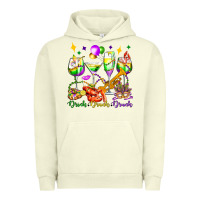 Pigment Pistachio drink drank drunk mardi gras wine glasses olivia Urban Hoodie - OliviaCreatesArt
