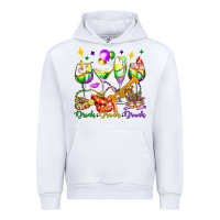 White drink drank drunk mardi gras wine glasses olivia Urban Hoodie - OliviaCreatesArt