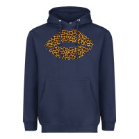 Navy leopard lips Heavyweight Hoodie - Bettercallsaul