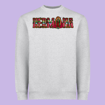 Hermana Floral Aztec Leopard Heavyweight Sweatshirt Designed By Jasminsmagicworld