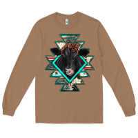 Toasted Coconut black angus cowhide aztec Long Sleeve Tee - JahusDesignShop