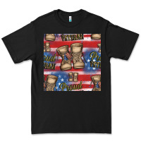 Black proud veteran seamless pattern Premium Tee - HRA Design Shop