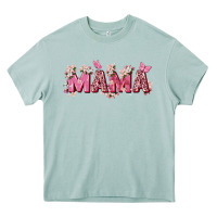 Pink Flowers Mama Heavy Core Tee | Teevron