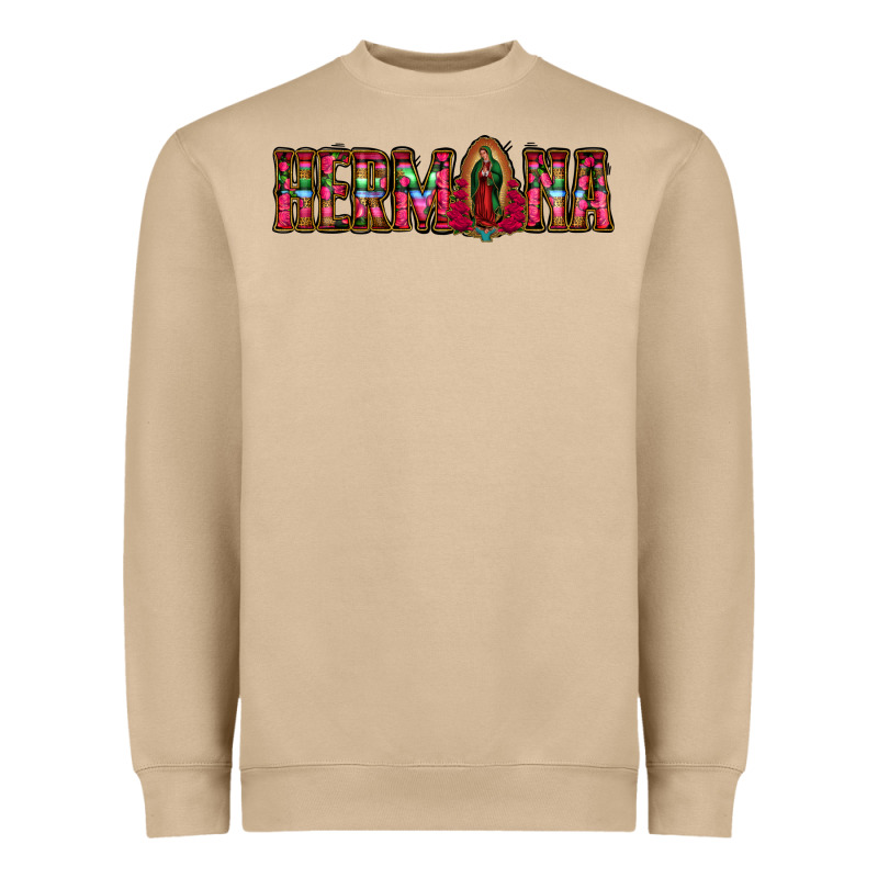 Hermana Floral Aztec Leopard Heavyweight Sweatshirt by Jasminsmagicworld | Teevron