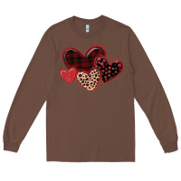 Chestnut leopard hearts Long Sleeve Tee - MaliasSmallBusiness