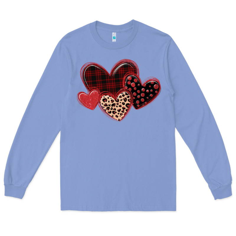 Leopard Hearts Long Sleeve Tee by MaliasSmallBusiness | Teevron