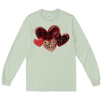 Matcha leopard hearts Long Sleeve Tee - MaliasSmallBusiness