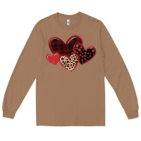Toasted Coconut leopard hearts Long Sleeve Tee - MaliasSmallBusiness