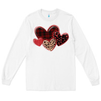 White leopard hearts Long Sleeve Tee - MaliasSmallBusiness