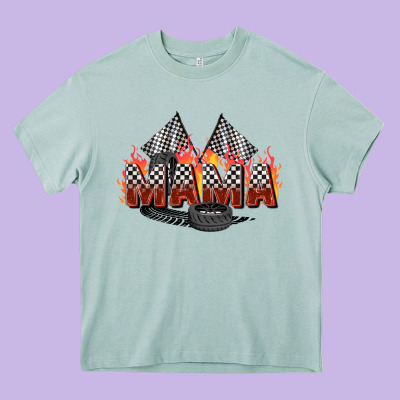 Race Mama Heavy Core Tee Designed By Zillion Design Studio