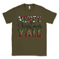 Army Green merry christmas y'all Classic Tee - AdoDesignShop