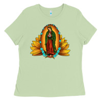 Sunflower Our Lady Of Guadalupe Ladies Tee | Teevron