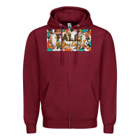 Burgundy fall in love license plate Zipper Hoodie - BundleAndBundleShop