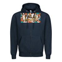 Navy fall in love license plate Zipper Hoodie - BundleAndBundleShop