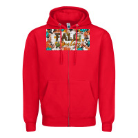 Red fall in love license plate Zipper Hoodie - BundleAndBundleShop