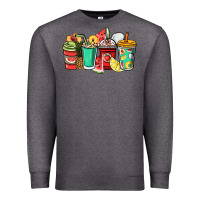 Charcoal Heather Fruits coffee cups Premium Sweatshirt - NancyCooperArtShop