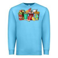 Ocean Blue Fruits coffee cups Premium Sweatshirt - NancyCooperArtShop