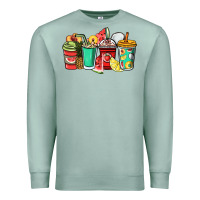 Seafoam Fruits coffee cups Premium Sweatshirt - NancyCooperArtShop