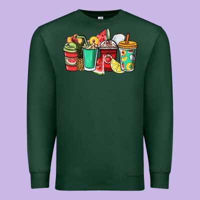 Fruits Coffee Cups Premium Sweatshirt Designed By Nancycooperartshop