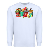 White Fruits coffee cups Premium Sweatshirt - NancyCooperArtShop